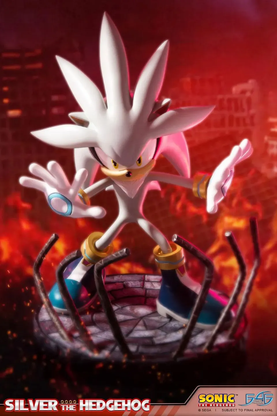 First 4 Figures Silver Hedgehog statueta Regular polystone