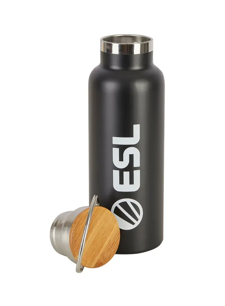 ESL Bottle sticlă inox neagră metal pentru fani