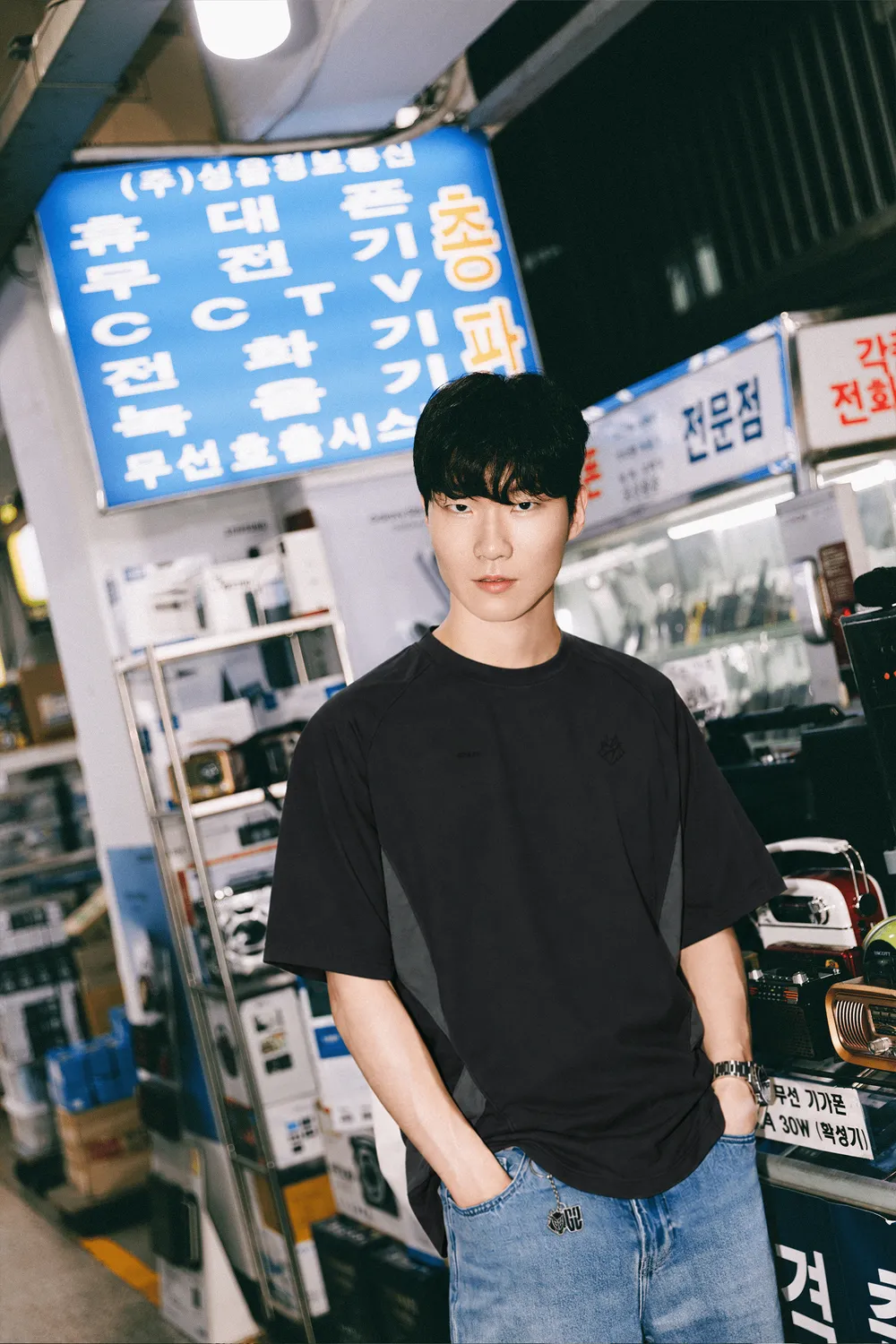G2 Essentials Panel Tee tricou negru M bumbac