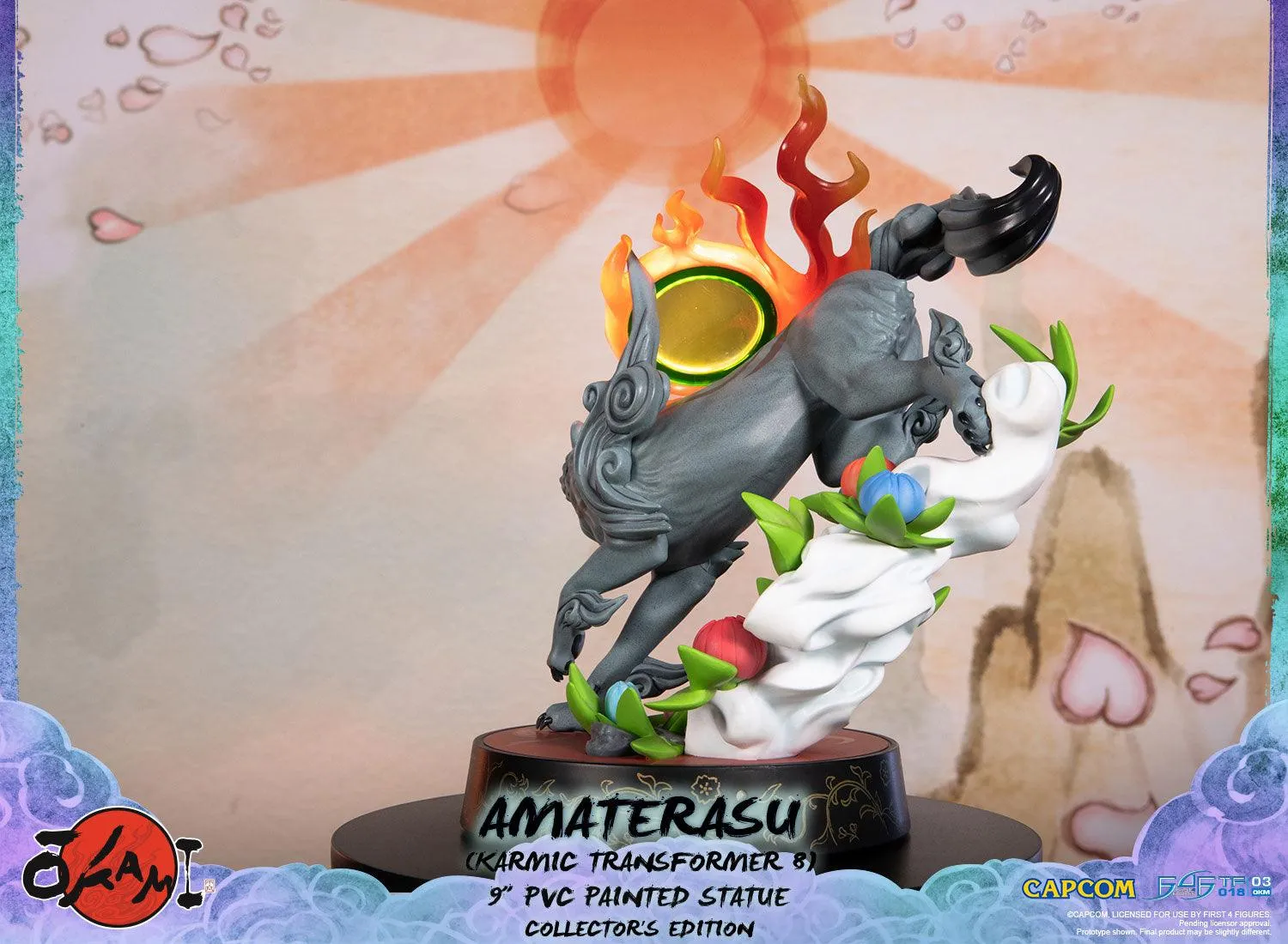 First 4 Figures Okami Amaterasu statueta PVC Karmic 8 LED