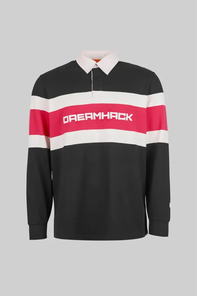 DreamHack Homecoming cămașă rugby neagră bumbac