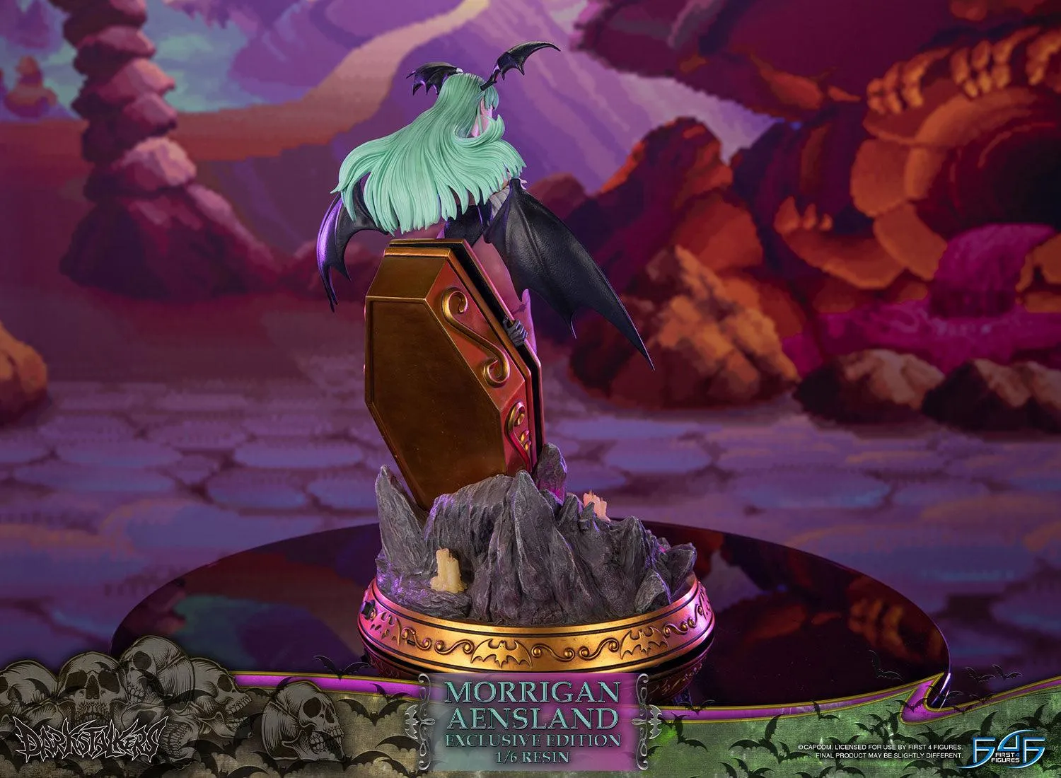 First 4 Figures Darkstalkers Morrigan Aensland Exclusive statuetă 1/6 rășină LED