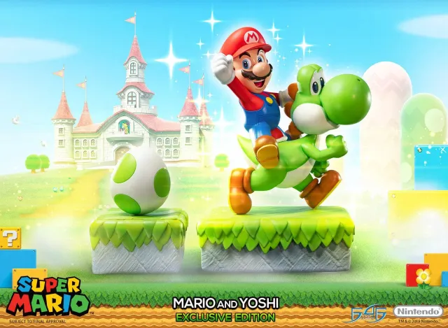 First 4 Figures Mario Yoshi Exclusive statueta ou magnet