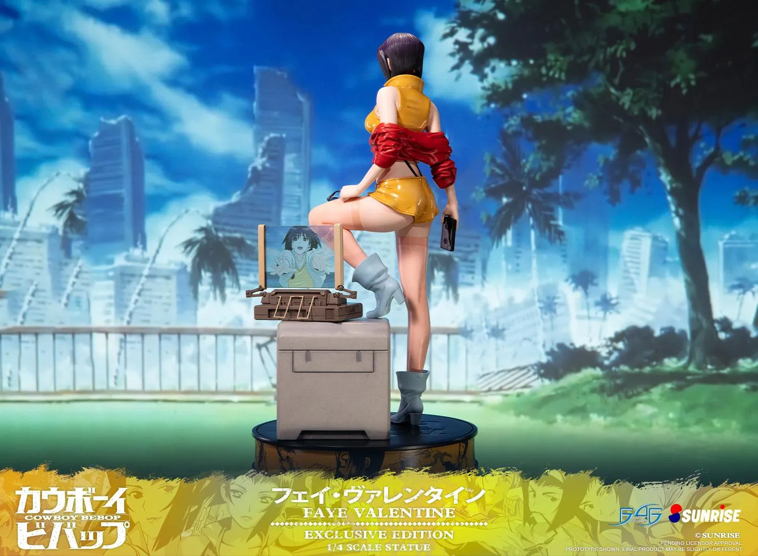 First 4 Figures Cowboy Bebop Faye Valentine statueta 1/4 caseta