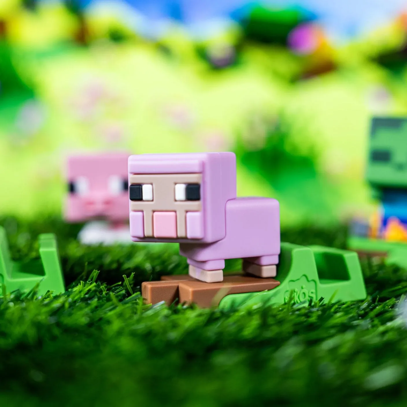 Exquisite Gaming Minecraft Peekos suport telefon set 6 figurine