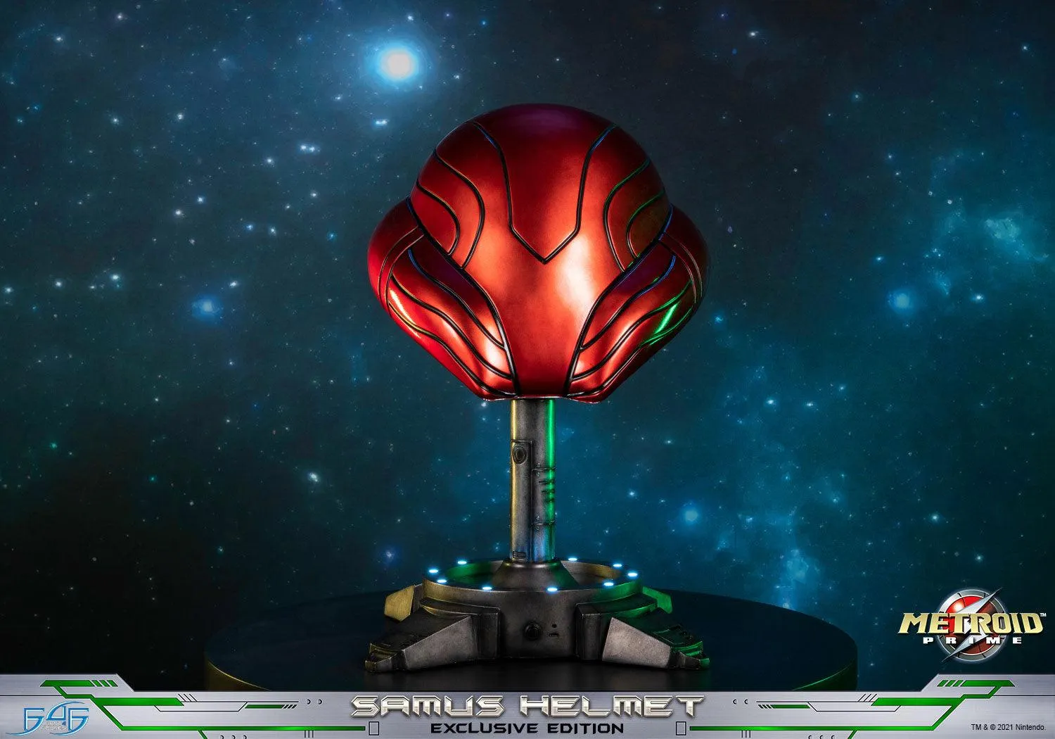 First 4 Figures Metroid Prime Samus Helmet replică cască Exclusive LED