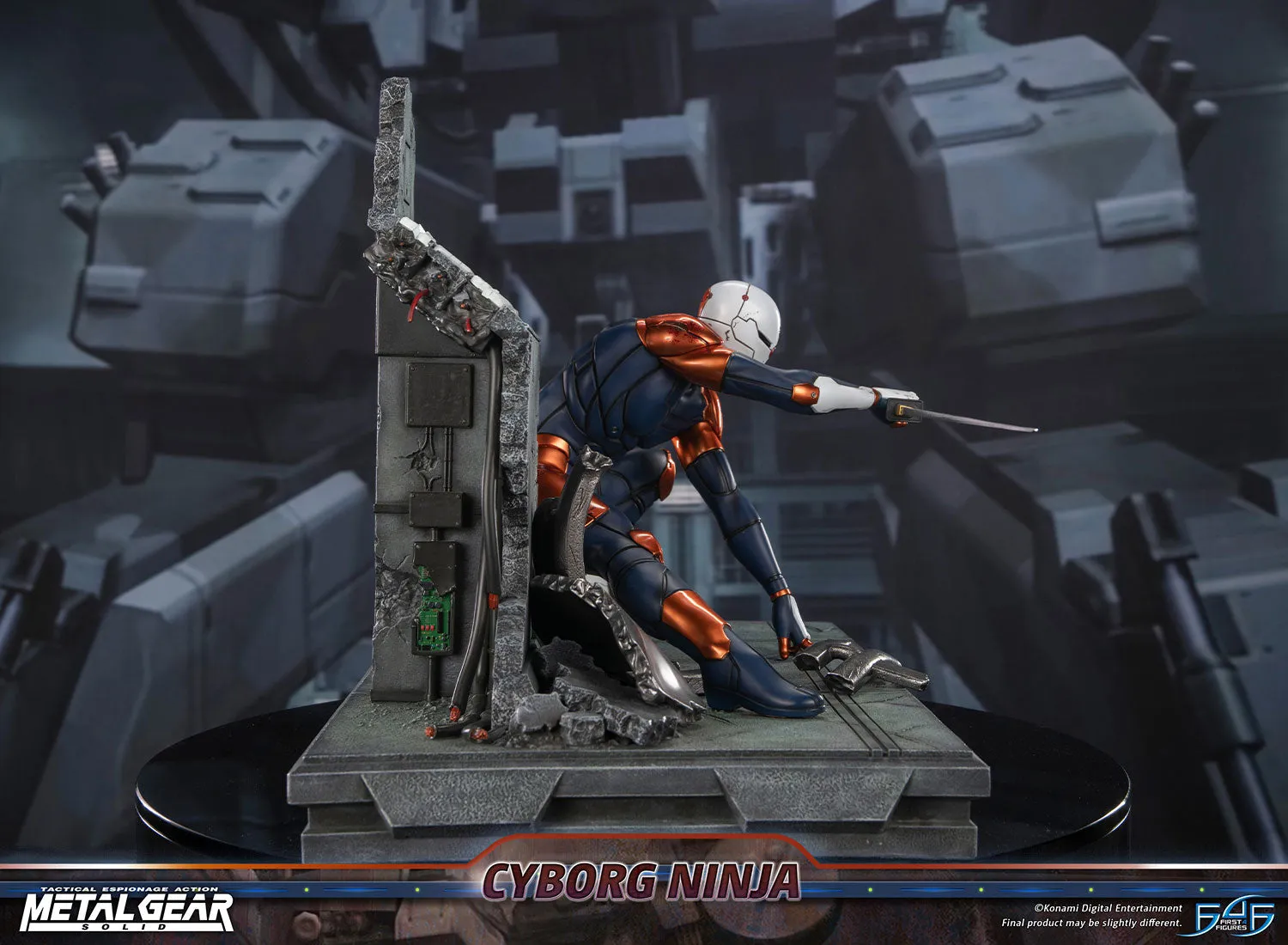 First 4 Figures Metal Gear Cyborg Ninja statuetă Gray Fox