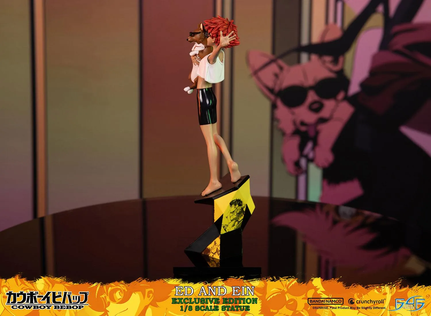 First 4 Figures Cowboy Bebop Ed Ein statueta 1/8 Exclusive