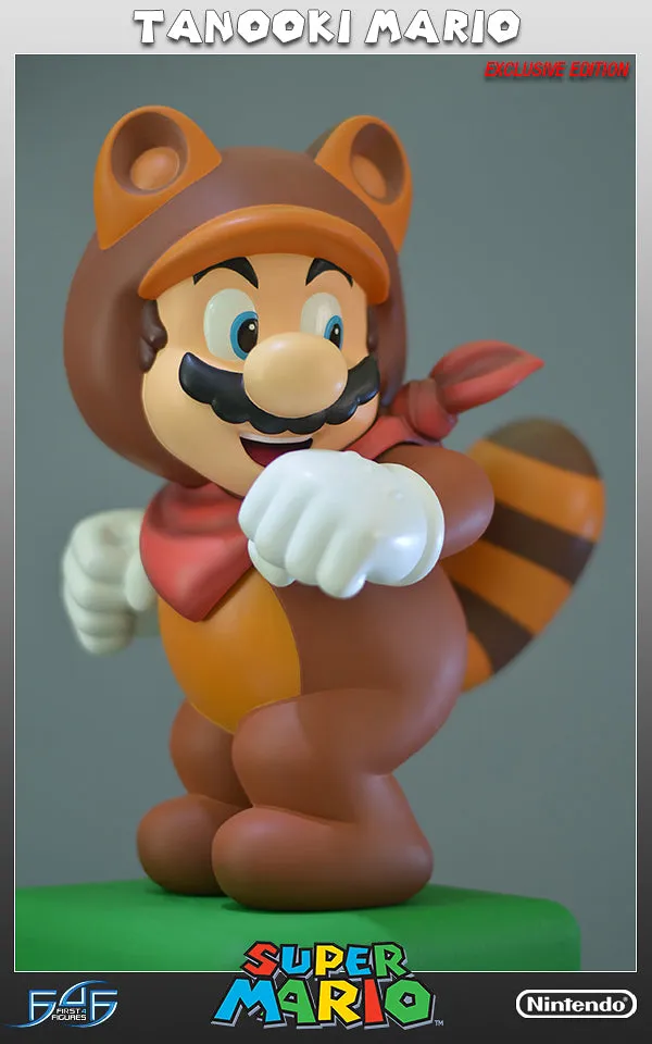 First 4 Figures Super Mario Tanooki Mario statuetă exclusivă