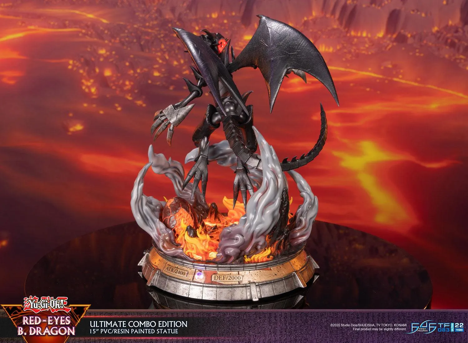 First 4 Figures Yu-Gi-Oh! Red-Eyes B. Dragon statuetă Ultimate Combo 2 buc
