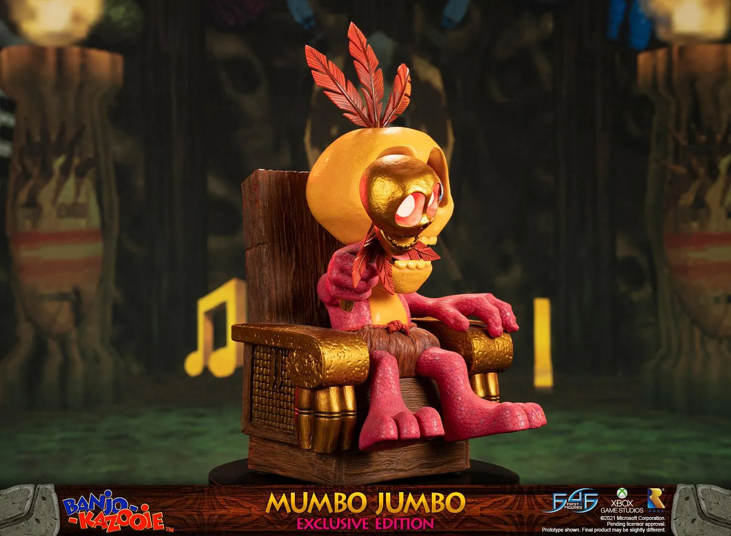 First 4 Figures Banjo-Kazooie Mumbo Jumbo statuetă Exclusive LED