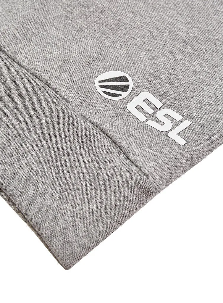 Hanorac ESL Classic Colorblock alb-gri bumbac