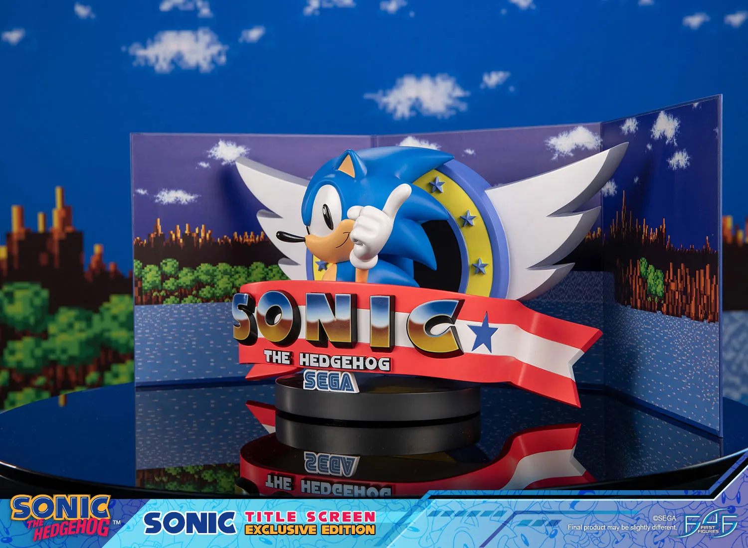 First 4 Figures Sonic Title Screen statueta Exclusive