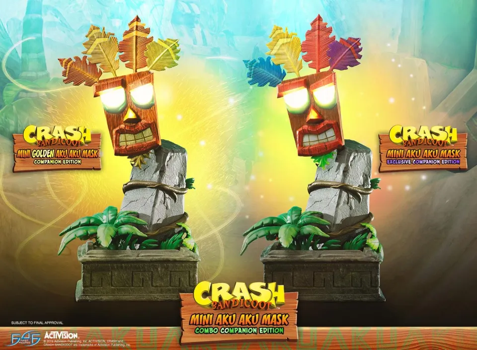 First 4 Figures Crash Mini Aku Aku masca Combo