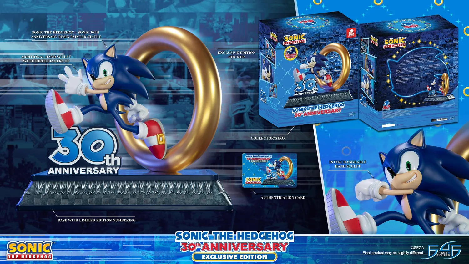 First 4 Figures Sonic 30th Anniversary statueta Exclusive
