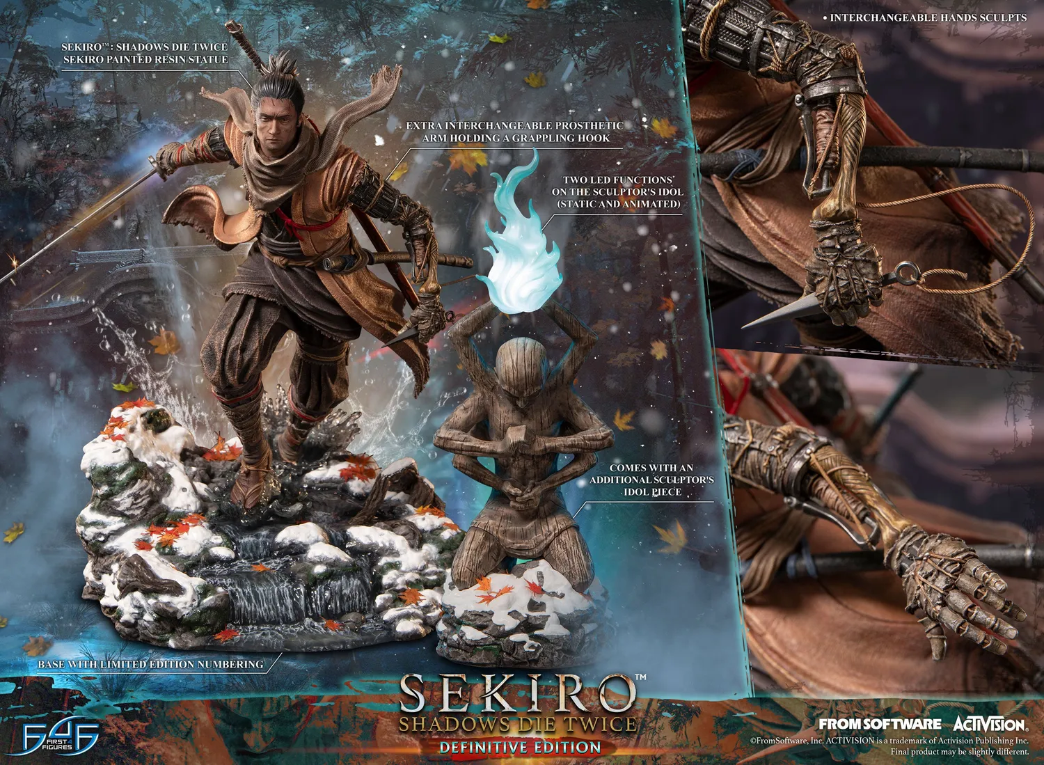 First 4 Figures Sekiro Shadows Die Twice statueta Definitive LED