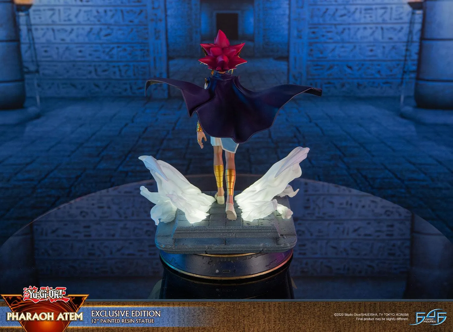 First 4 Figures Yu-Gi-Oh! Pharaoh Atem statuetă Exclusive cu LED