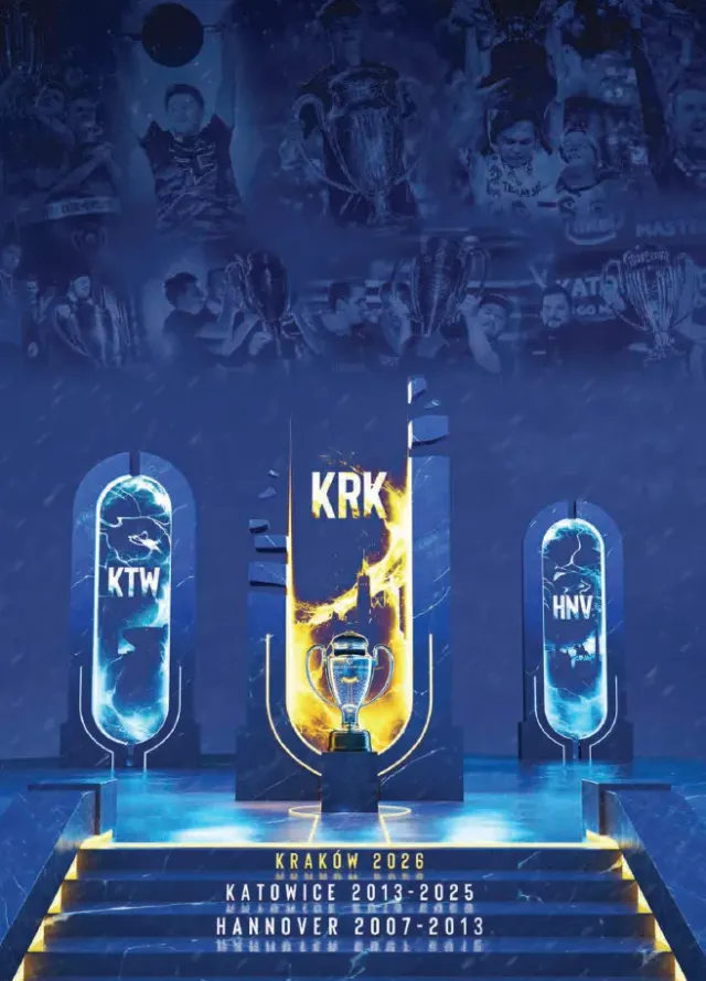 ESL Gaming IEM Krakow 2026 Poster Multicolor Istoria Turneului