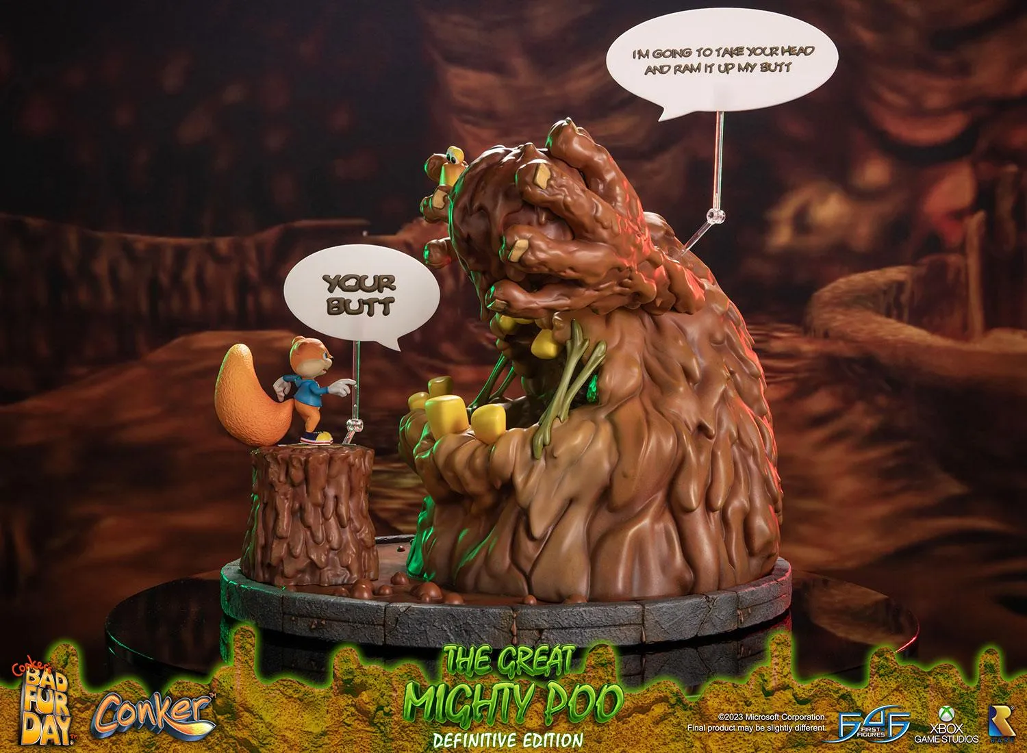 First 4 Figures Conker's Bad Fur Day The Great Mighty Poo statuetă Definitive