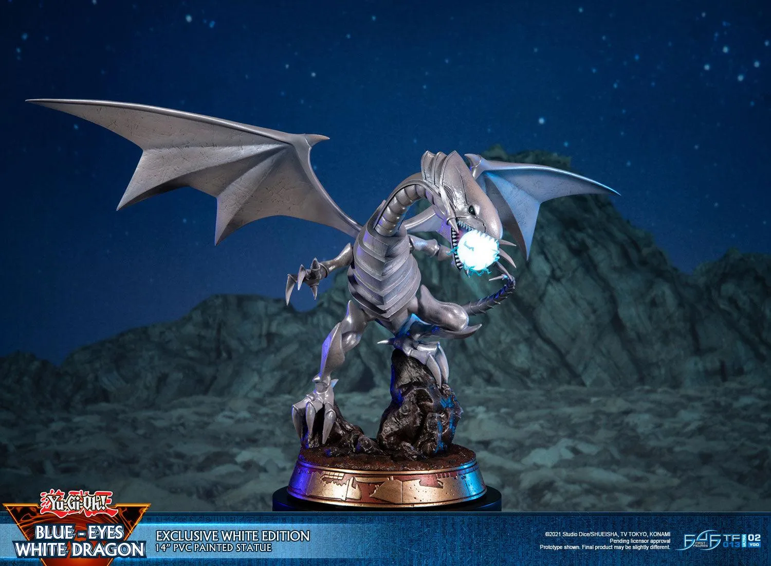 First 4 Figures Yu-Gi-Oh Blue-Eyes White Exclusive statuetă PVC