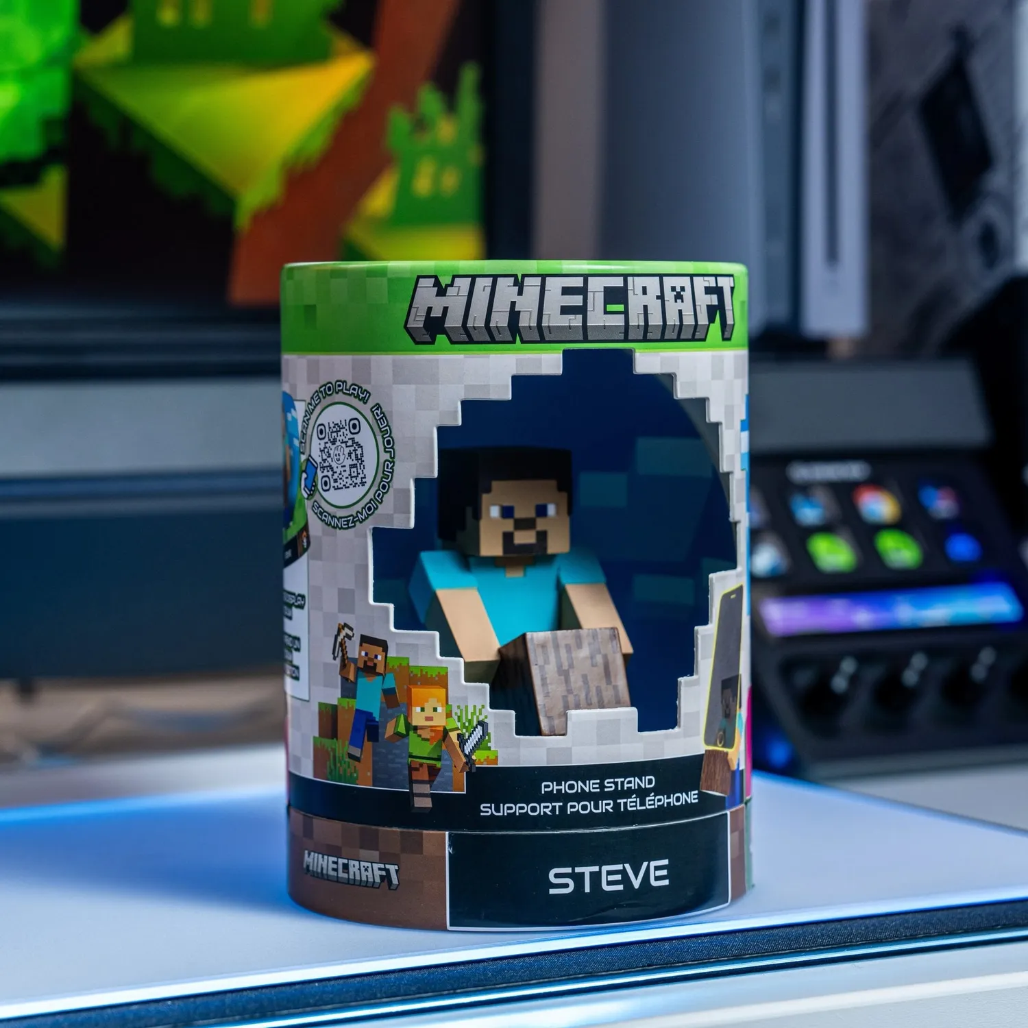 Exquisite Gaming Mini Cable Guys Steve suport telefon Minecraft