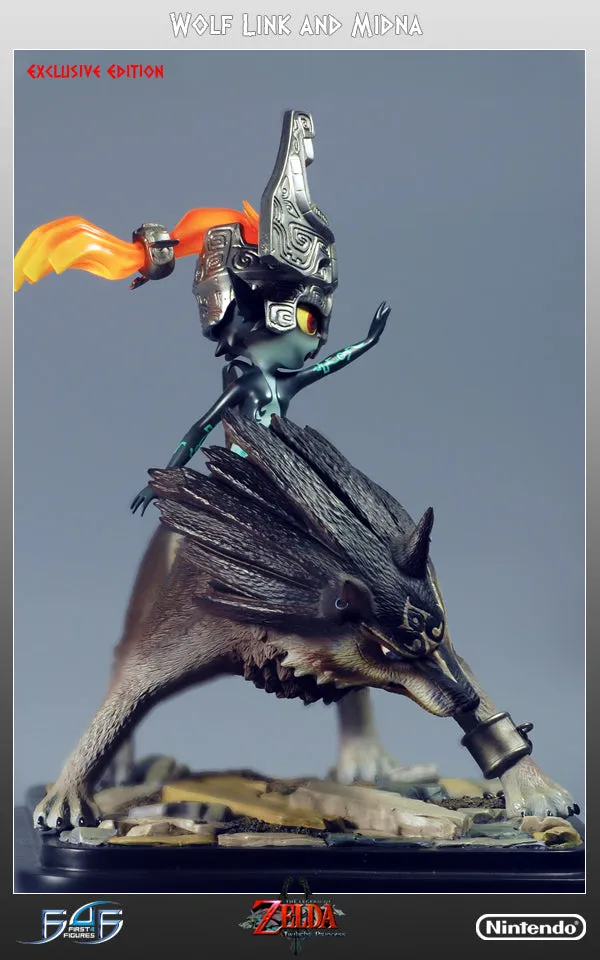 First 4 Figures Zelda Wolf Link and Midna statueta Exclusive