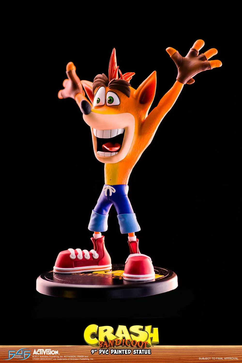First 4 Figures Crash Bandicoot Crash statueta Standard PVC 22.8cm