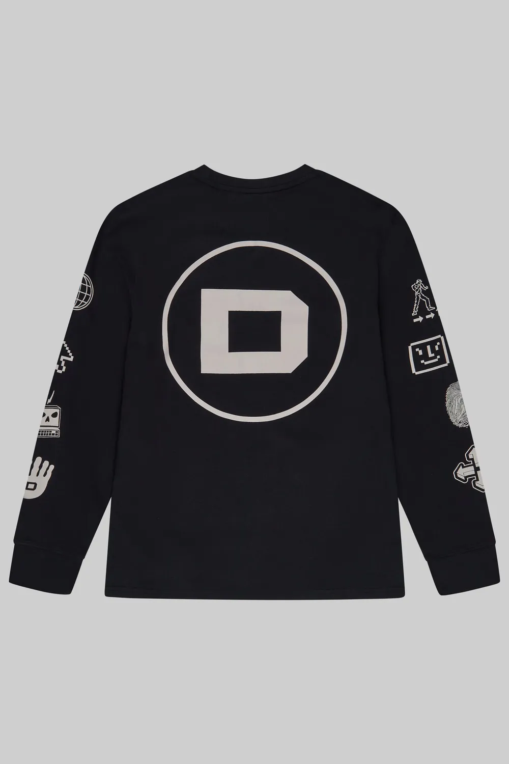 DreamHack Pixel Grind Logo tricou maneca lunga negru bumbac