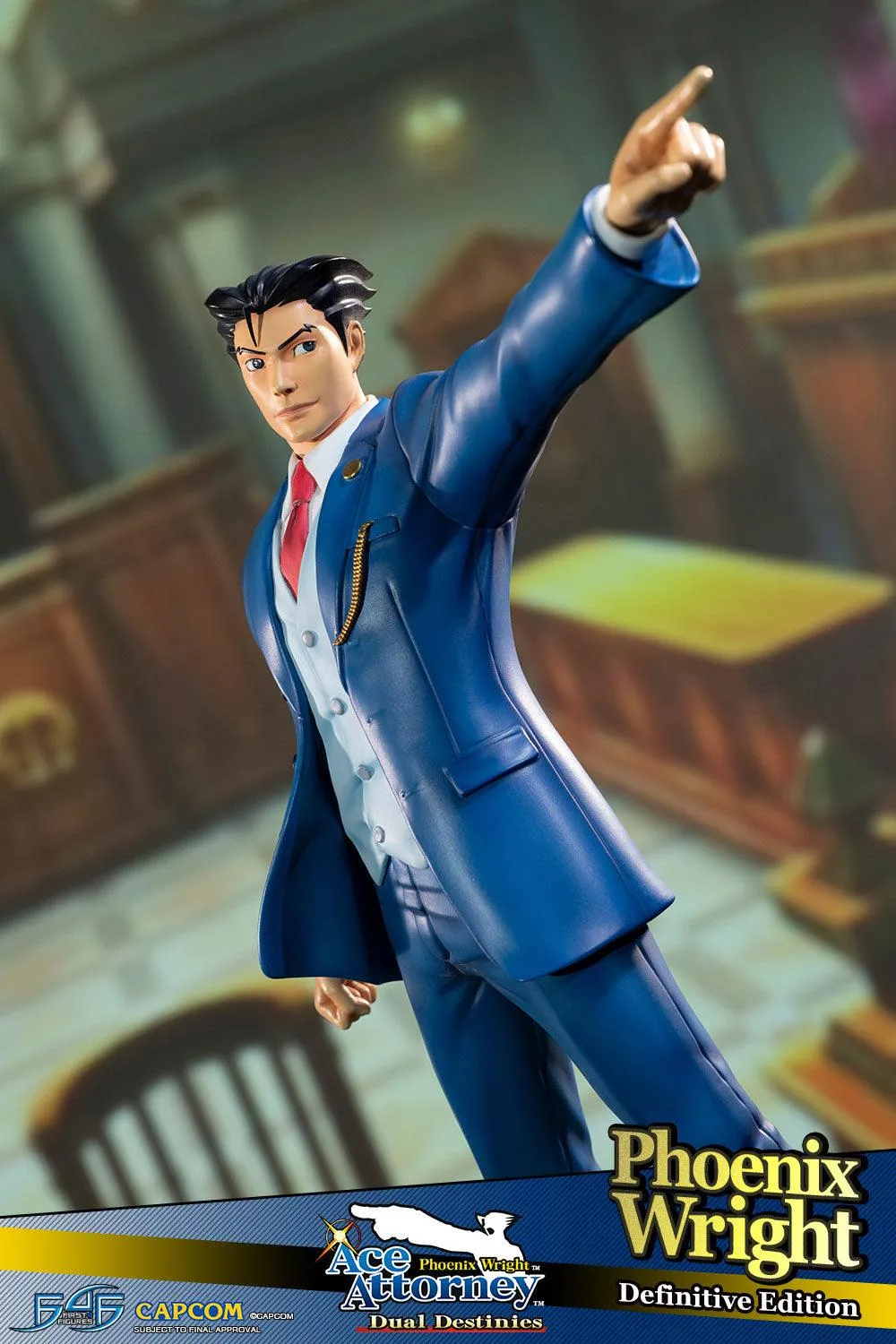 First 4 Figures Ace Attorney Phoenix Wright statueta rasina Definitive