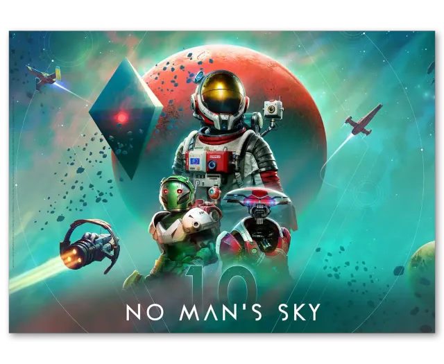 No Man's Sky 10th Anniversary Poster afiș aniversar oficial