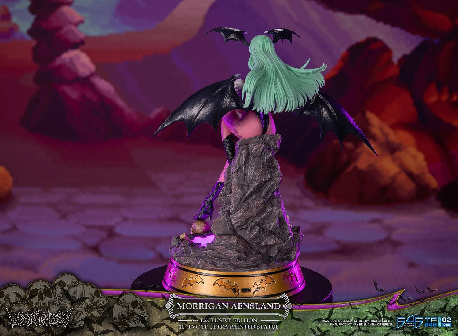 First 4 Figures Darkstalkers Morrigan statuetă PVC Exclusive LED