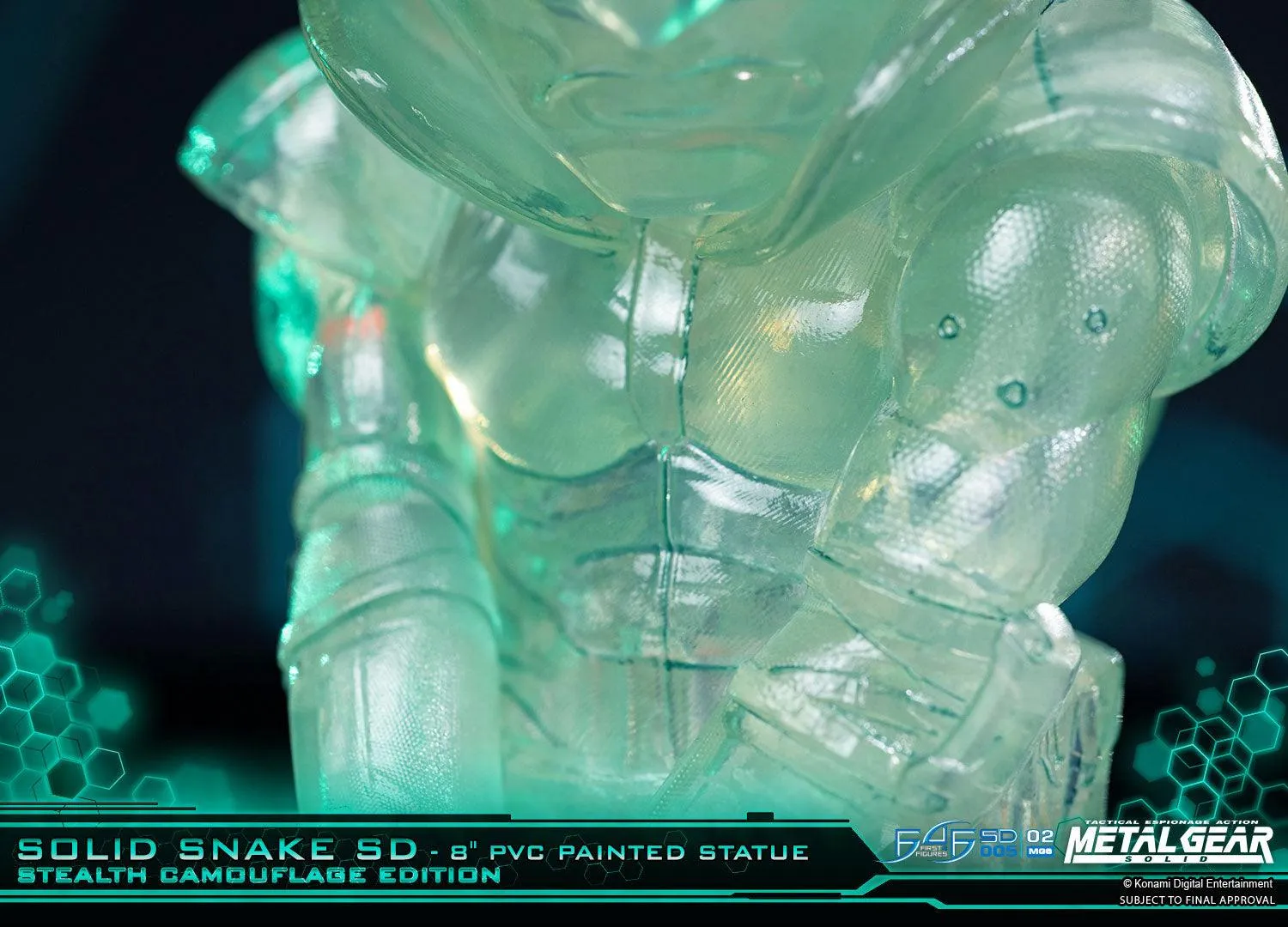 First 4 Figures Solid Snake SD figurina Stealth Camouflage PVC