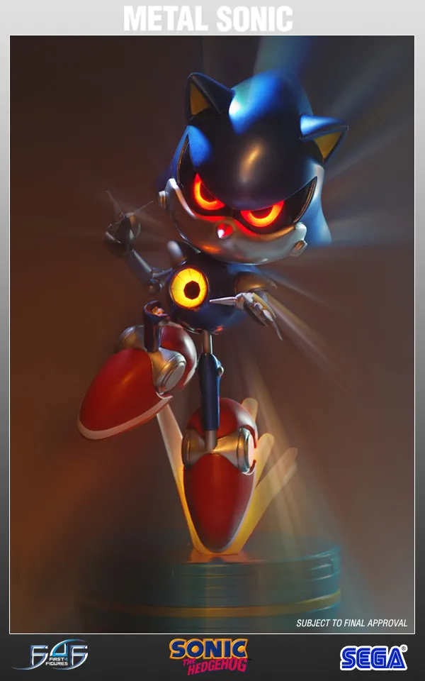 First 4 Figures Sonic Metal Sonic statuetă rășină Exclusive LED