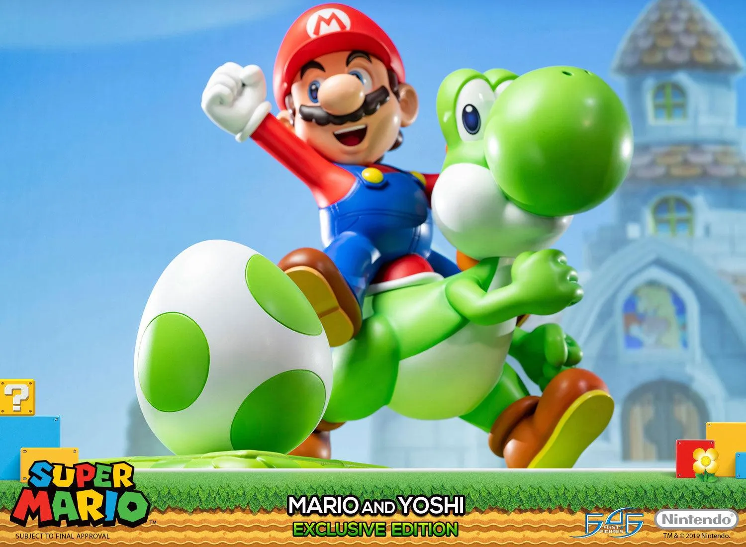First 4 Figures Mario Yoshi Exclusive statueta ou magnet