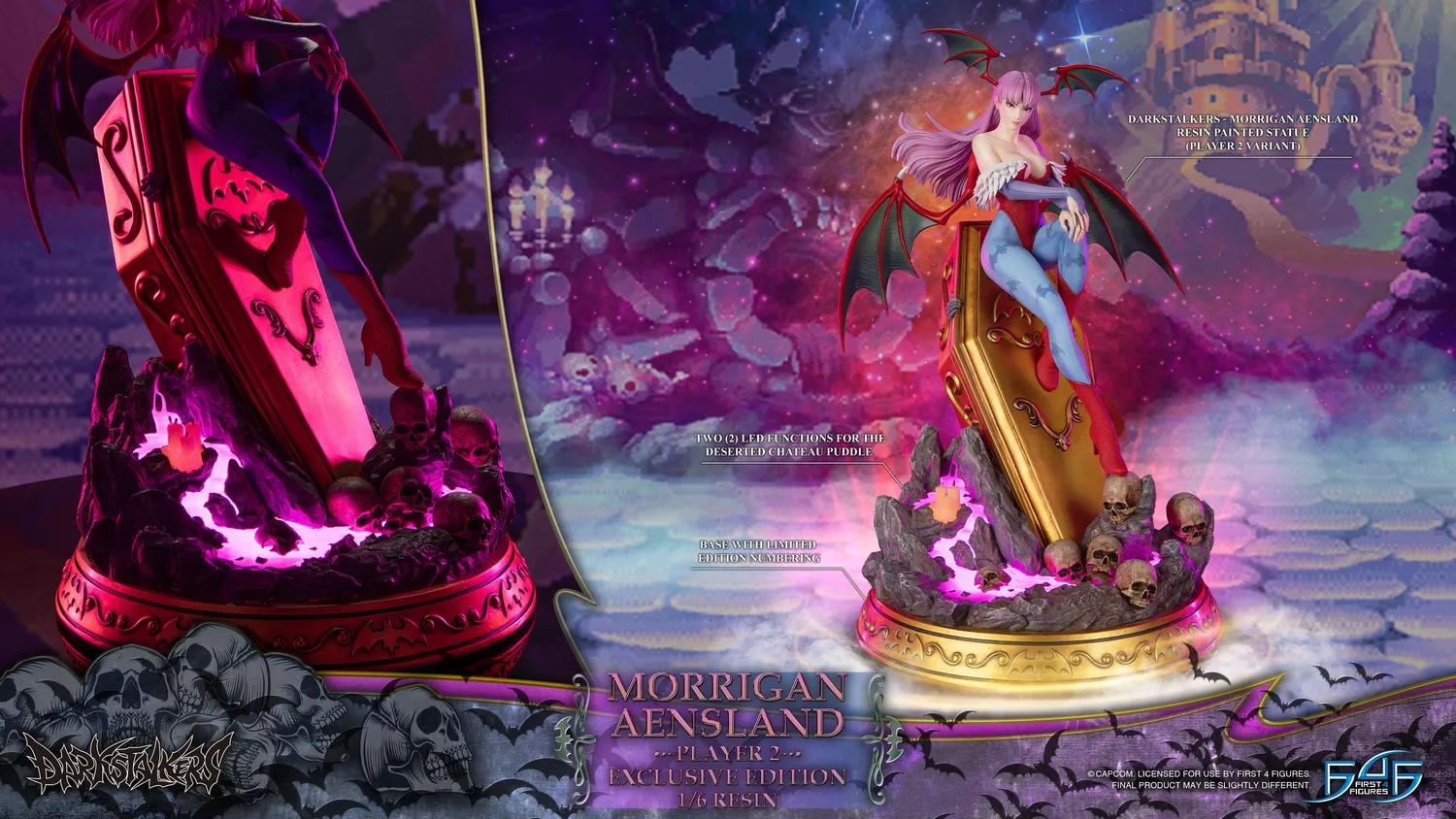 First 4 Figures Darkstalkers Morrigan statuetă rășină Player 2