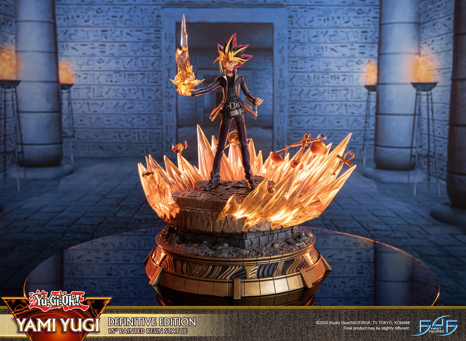First 4 Figures Yu-Gi-Oh Yami Yugi Definitive statueta LED cartus