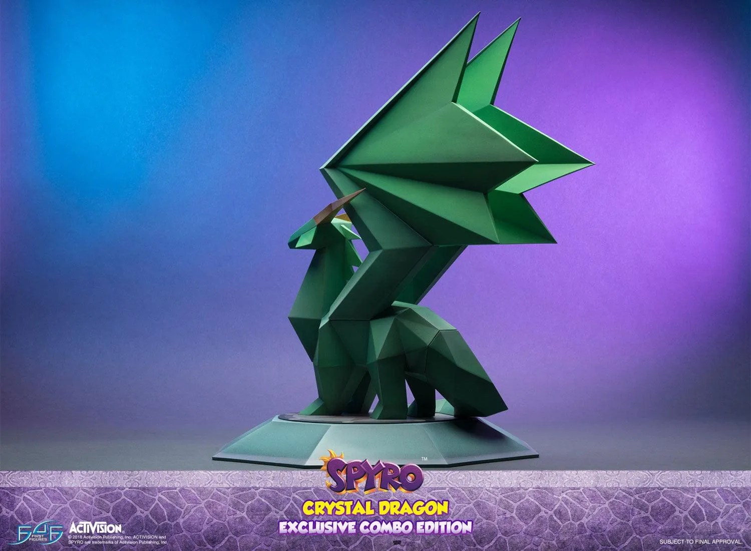 First 4 Figures Spyro Crystal Dragon statueta Exclusive Combo