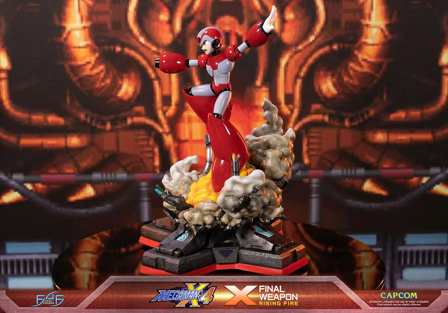 First 4 Figures Mega Man X4 X statuetă Rising Fire Final Weapon