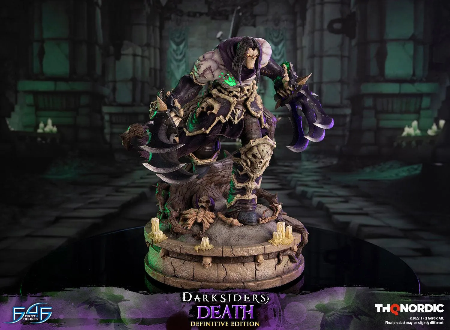 First 4 Figures Darksiders Death statuetă Definitive LED