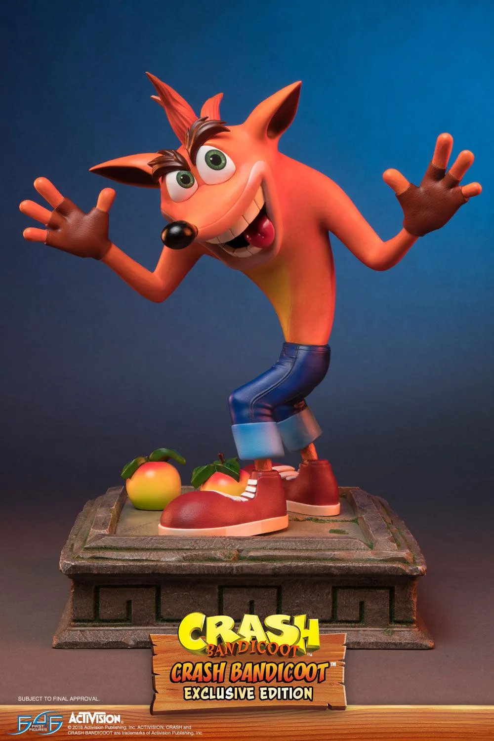 First 4 Figures Crash Bandicoot Crash statuetă rășină exclusivă