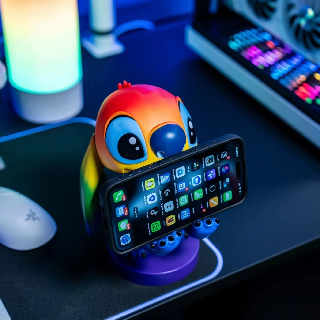 Exquisite Gaming Cable Guys Rainbow Stitch suport controller