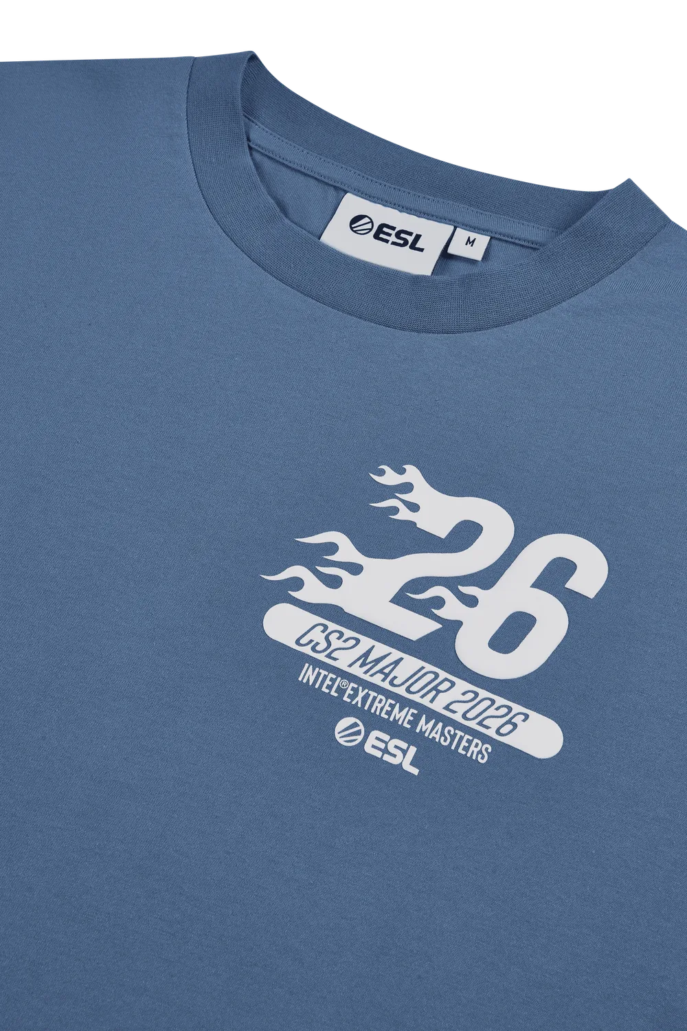 ESL IEM Cologne 2026 tricou dusty blue bumbac