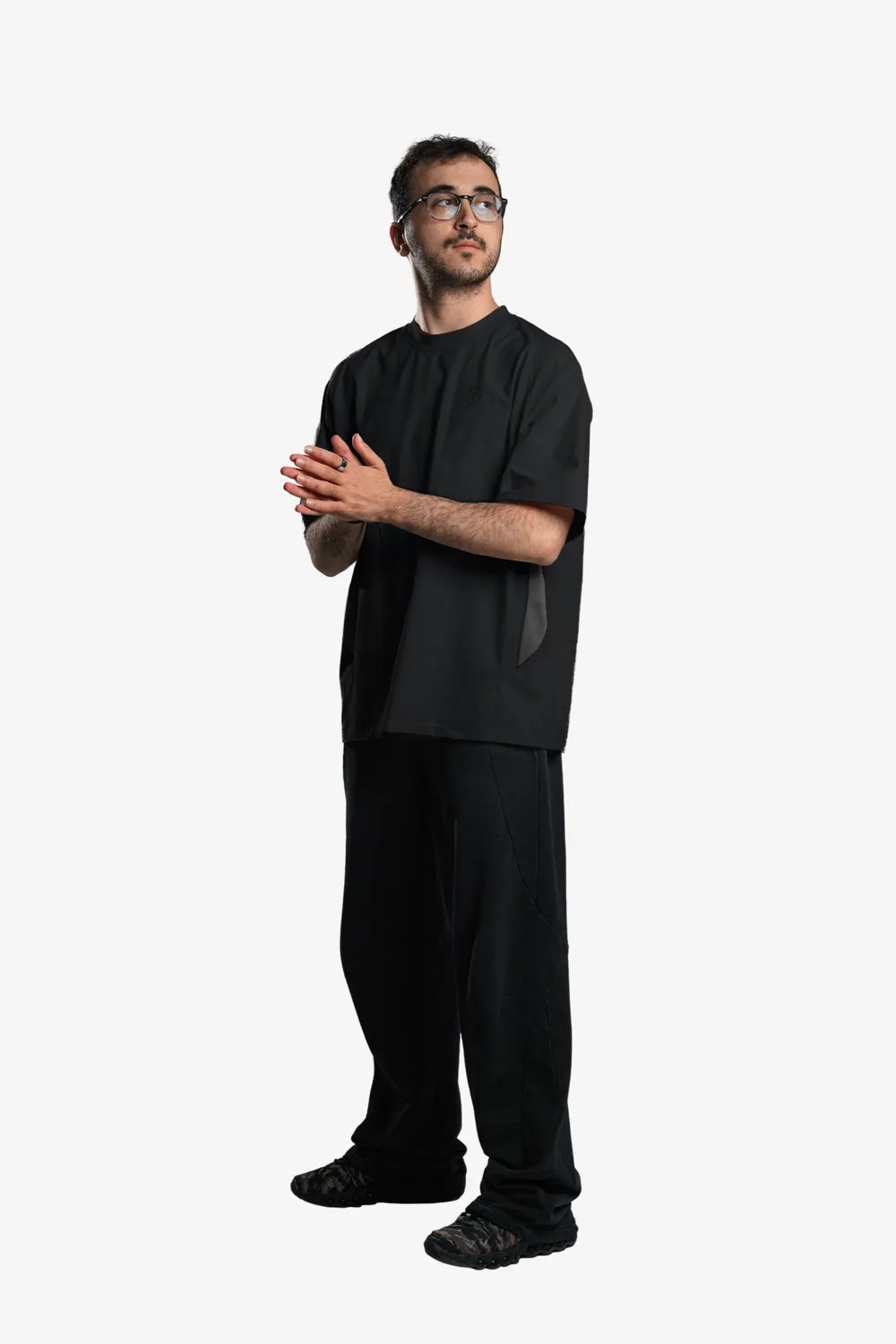 G2 Essentials Panel Tee tricou negru M bumbac