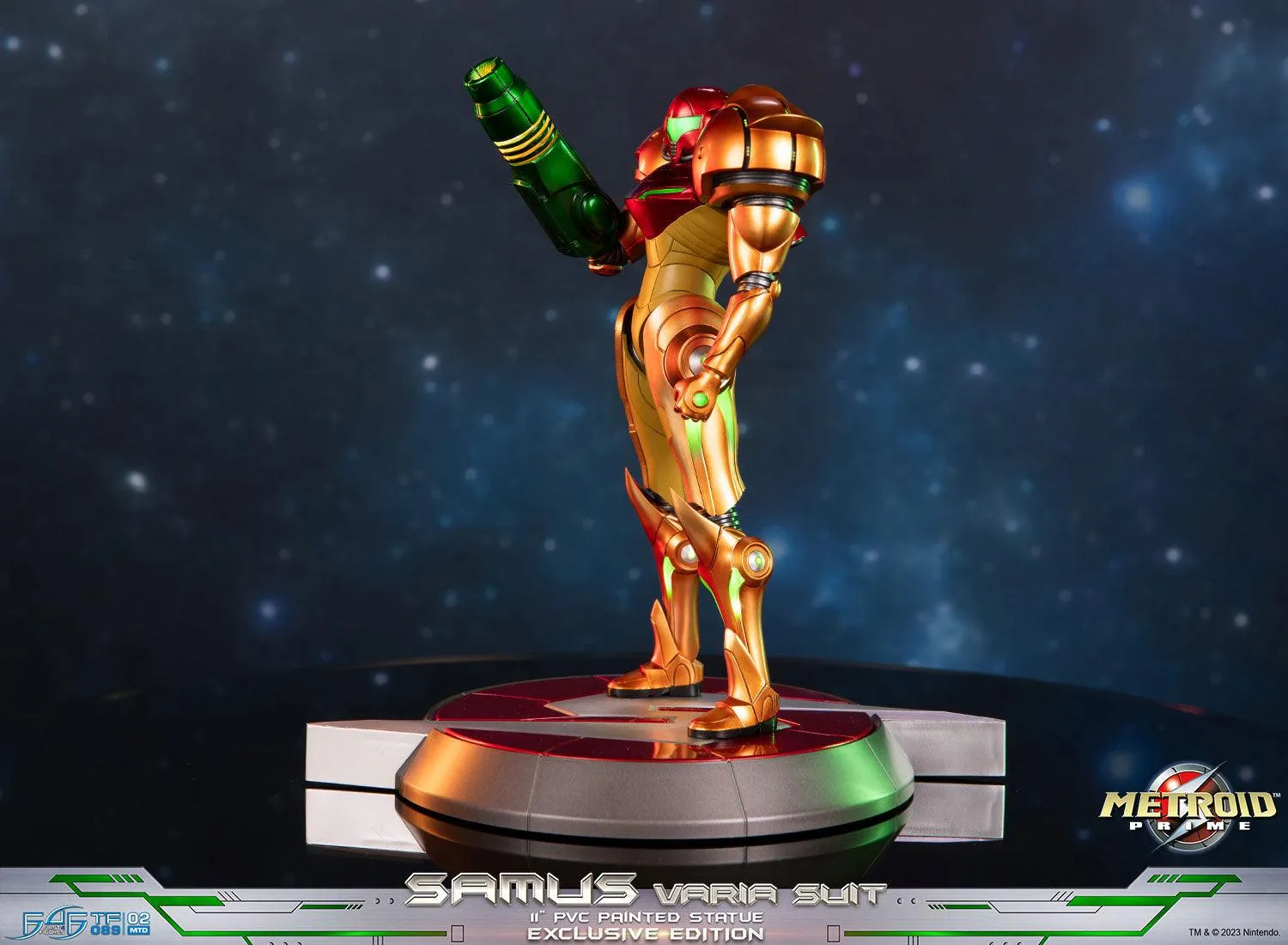 First 4 Figures Metroid Samus Varia Suit statuetă PVC Exclusive LED