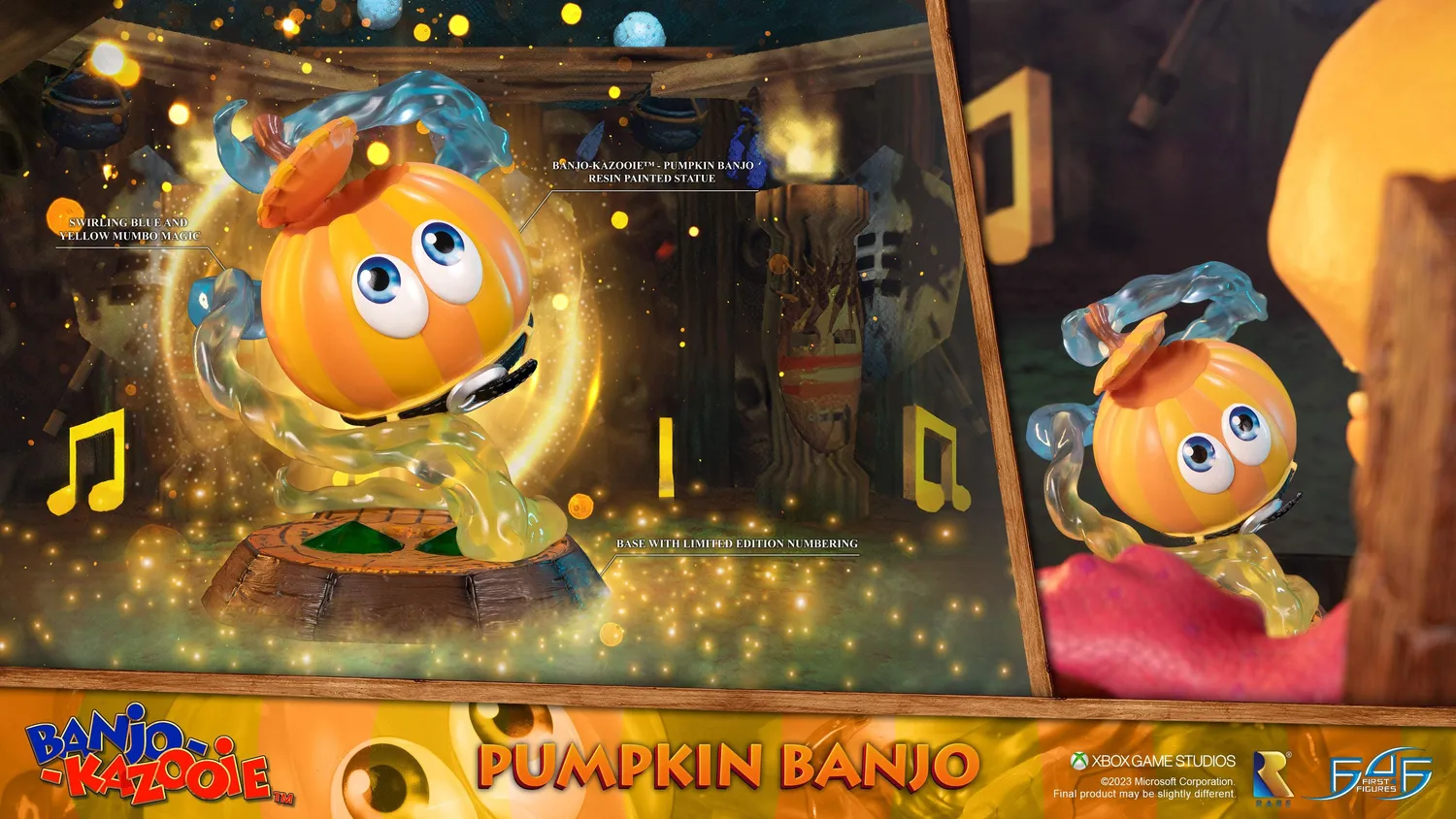 First 4 Figures Banjo-Kazooie Pumpkin Banjo statueta rasina