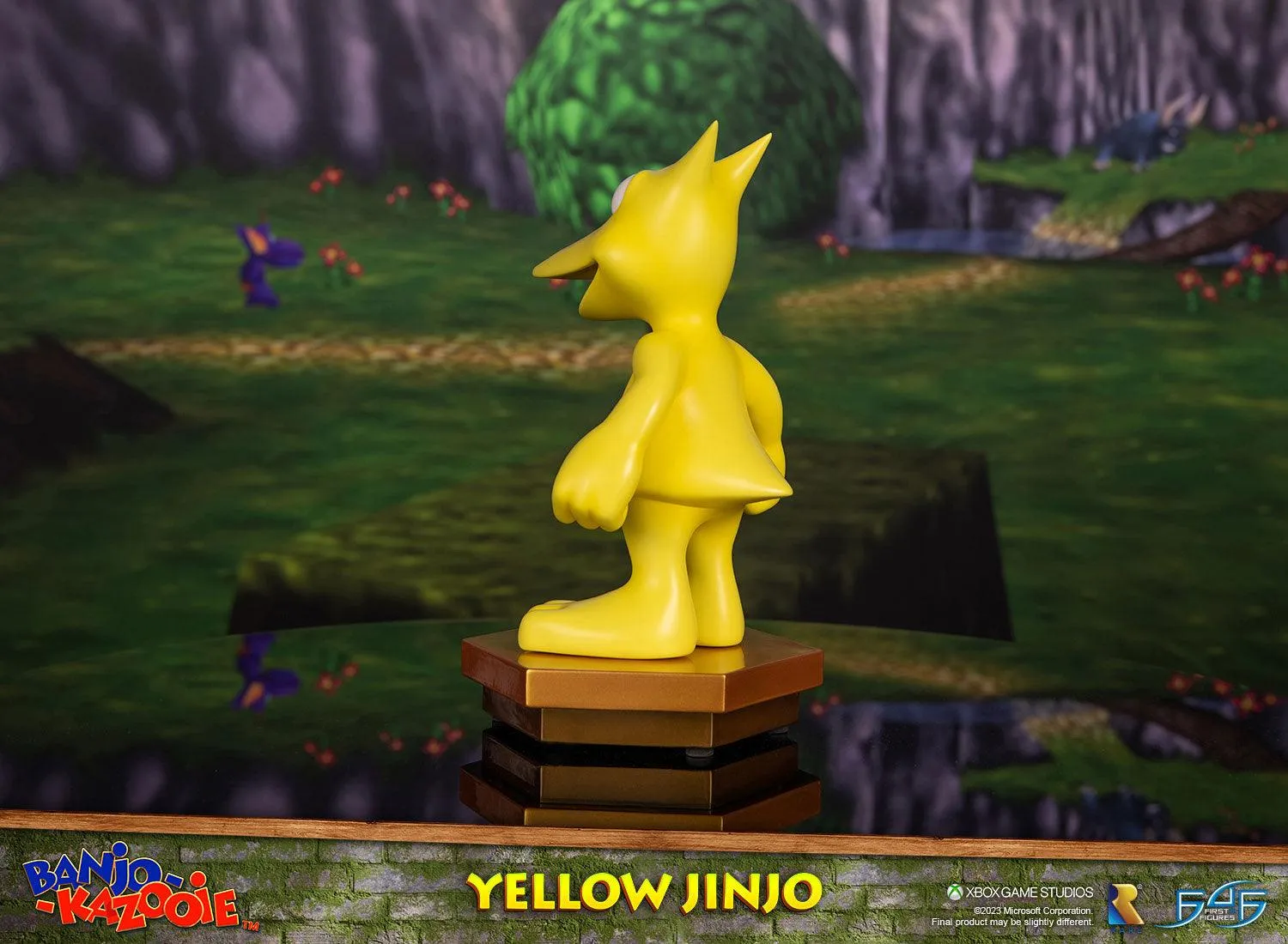 First 4 Figures Banjo-Kazooie Yellow Jinjo statuetă 23cm aurie