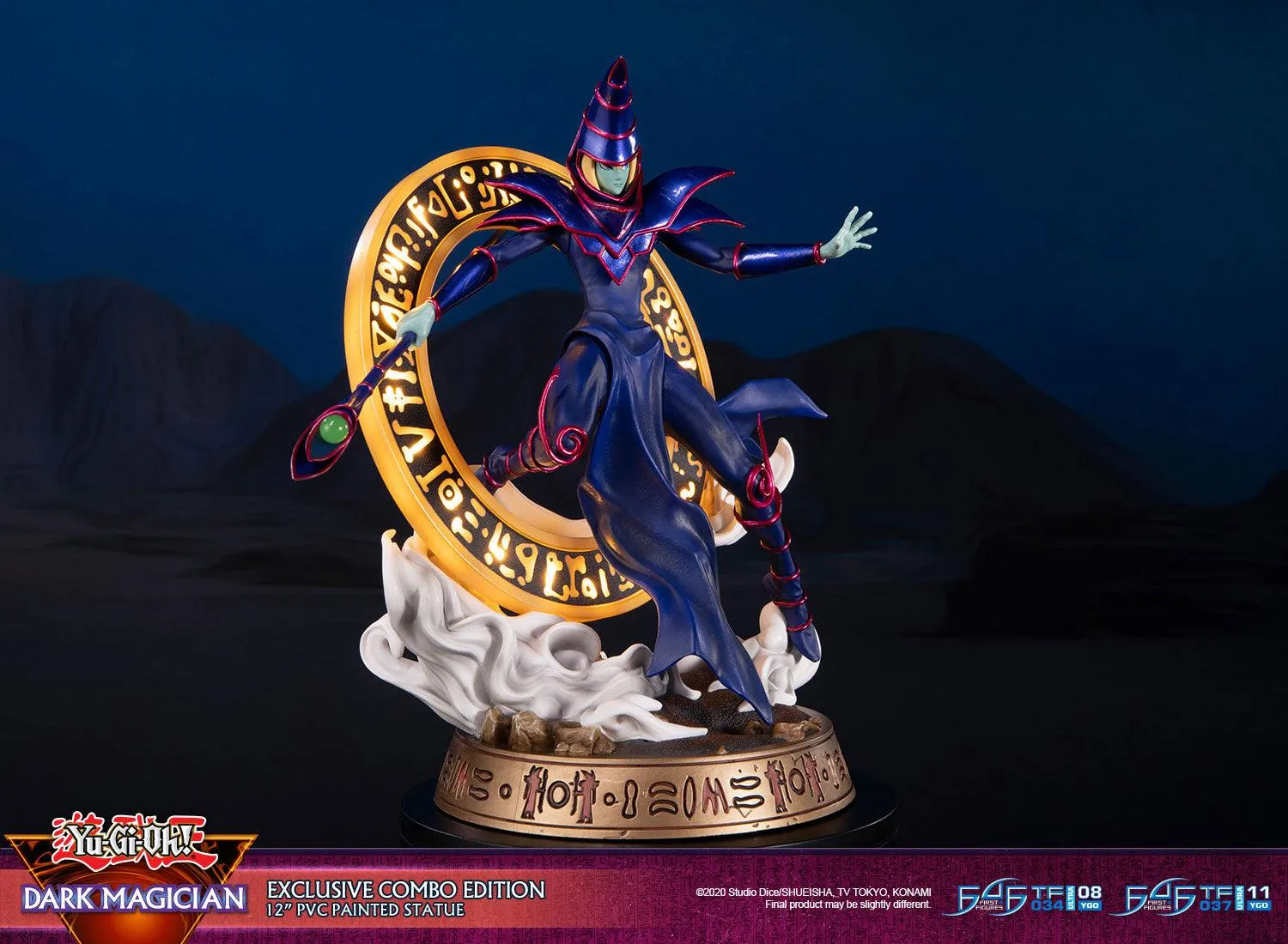 First 4 Figures Yu-Gi-Oh Dark Magician statuetă PVC Combo