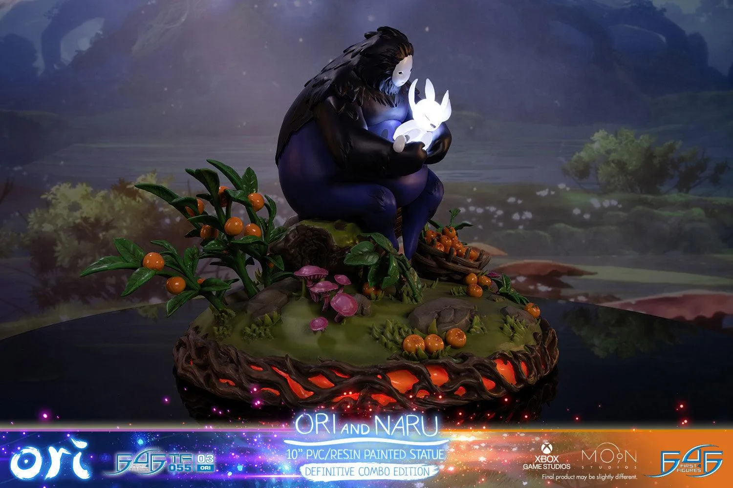 First 4 Figures Ori Blind Forest Ori and Naru statueta Combo LED