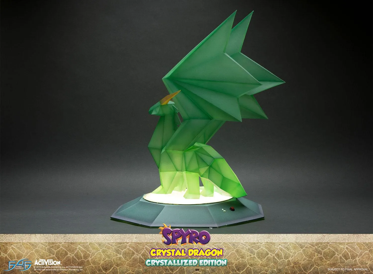 First 4 Figures Spyro Crystal Dragon statueta Crystallized
