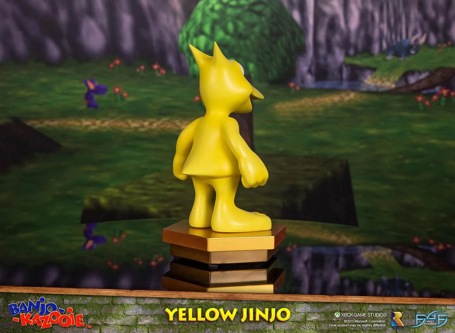 First 4 Figures Banjo-Kazooie Yellow Jinjo statuetă 23cm aurie